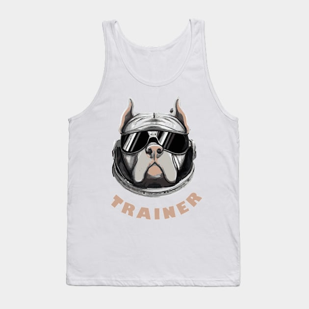 Retro Pit Bull Trainer Dog Lover Terrier Tank Top by BetterManufaktur